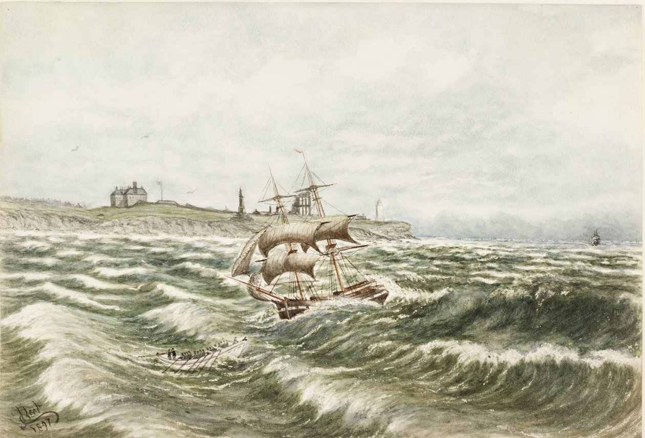 Rescue off Tynemouth by James Henry Cleet