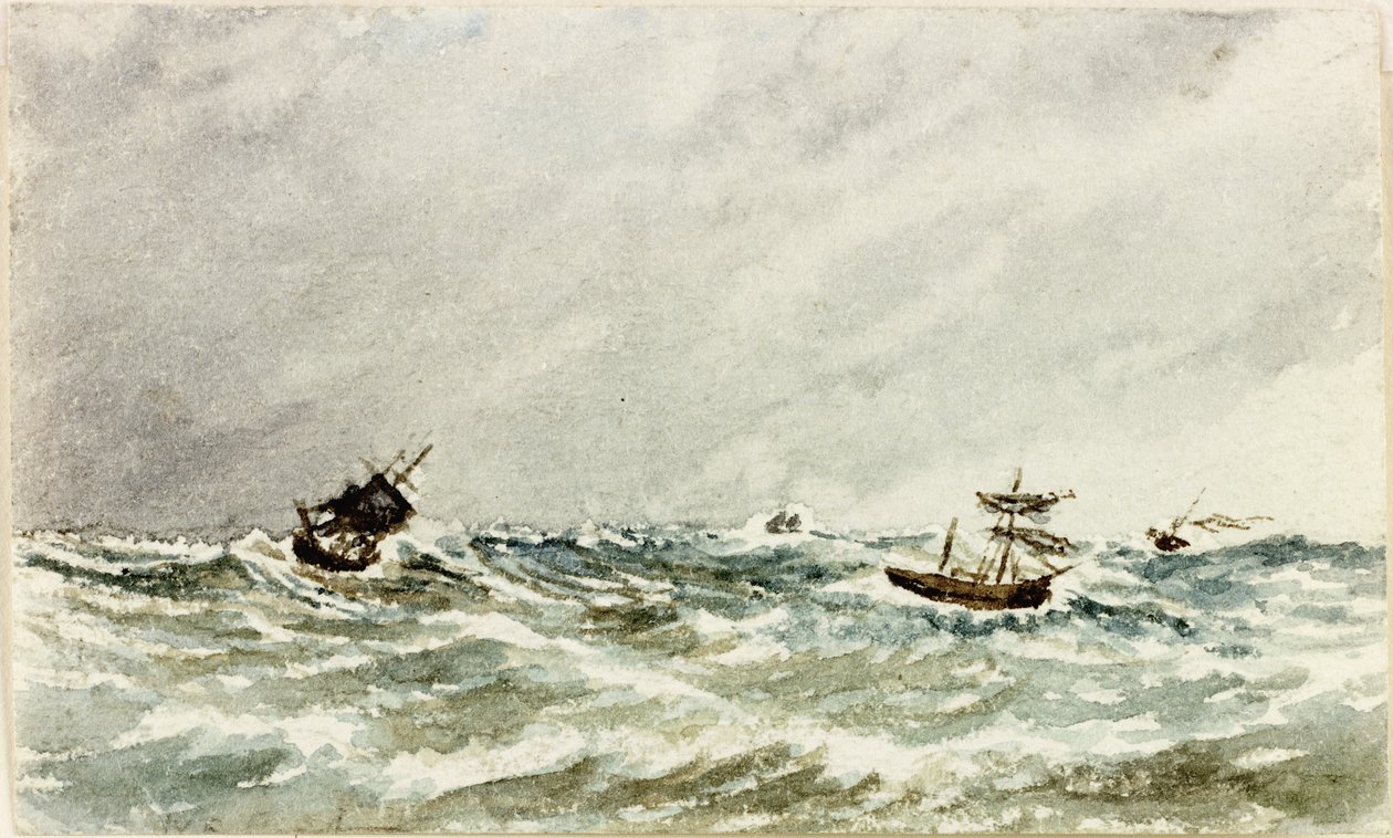 Storm at Sea off the Tyne by James Henry Cleet