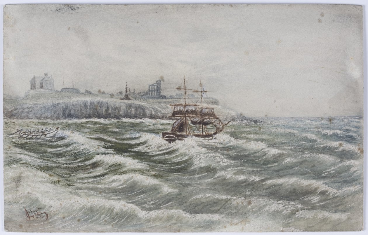 Stranding of the Beloy of Littlehampton and Loss of the Life Boat Crew of the Tyne by James Henry Cleet