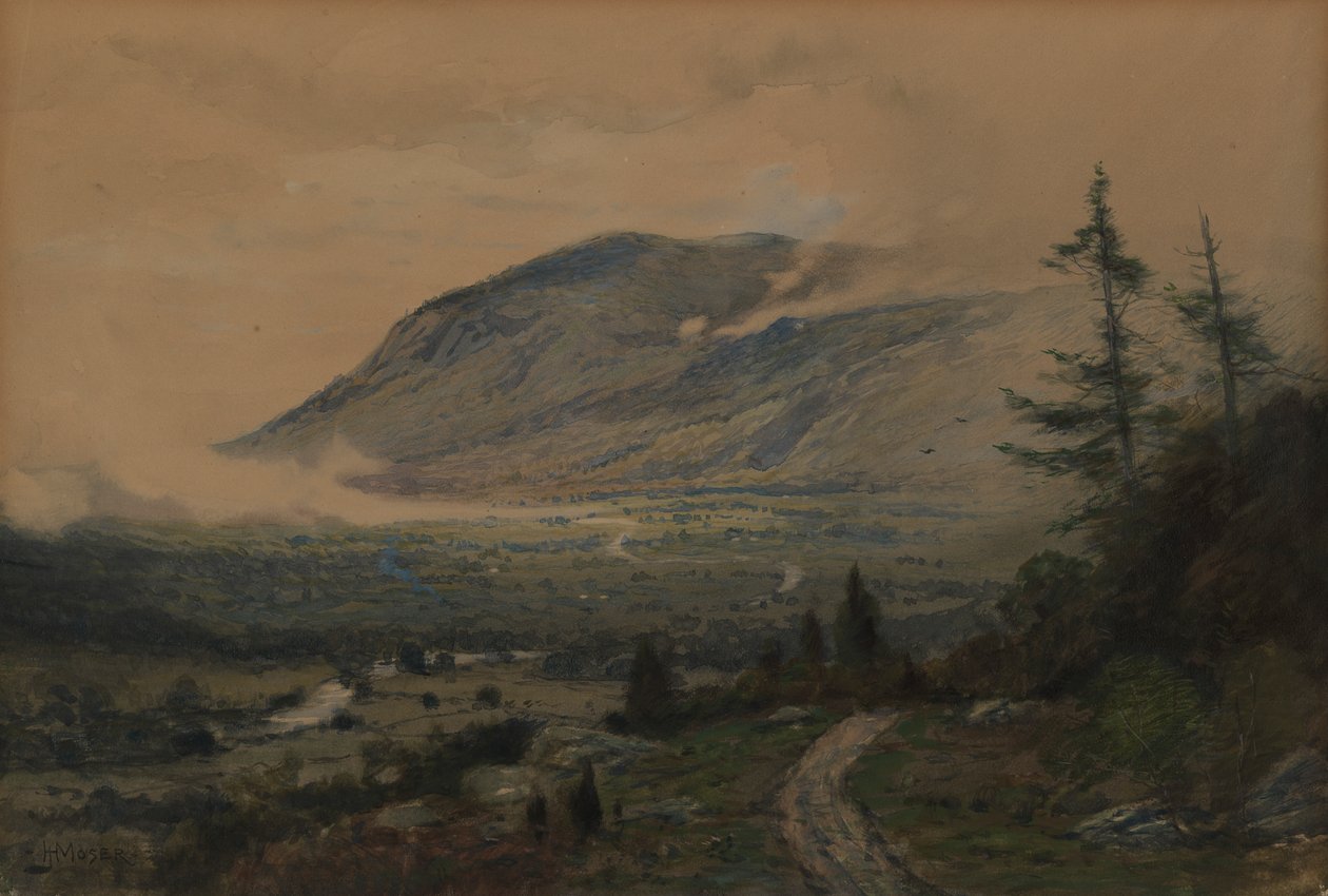 Mountain and Valley, 1893 by James Henry Moser