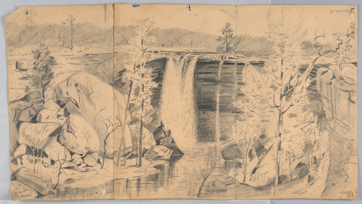 Waterfall by James Henry Moser