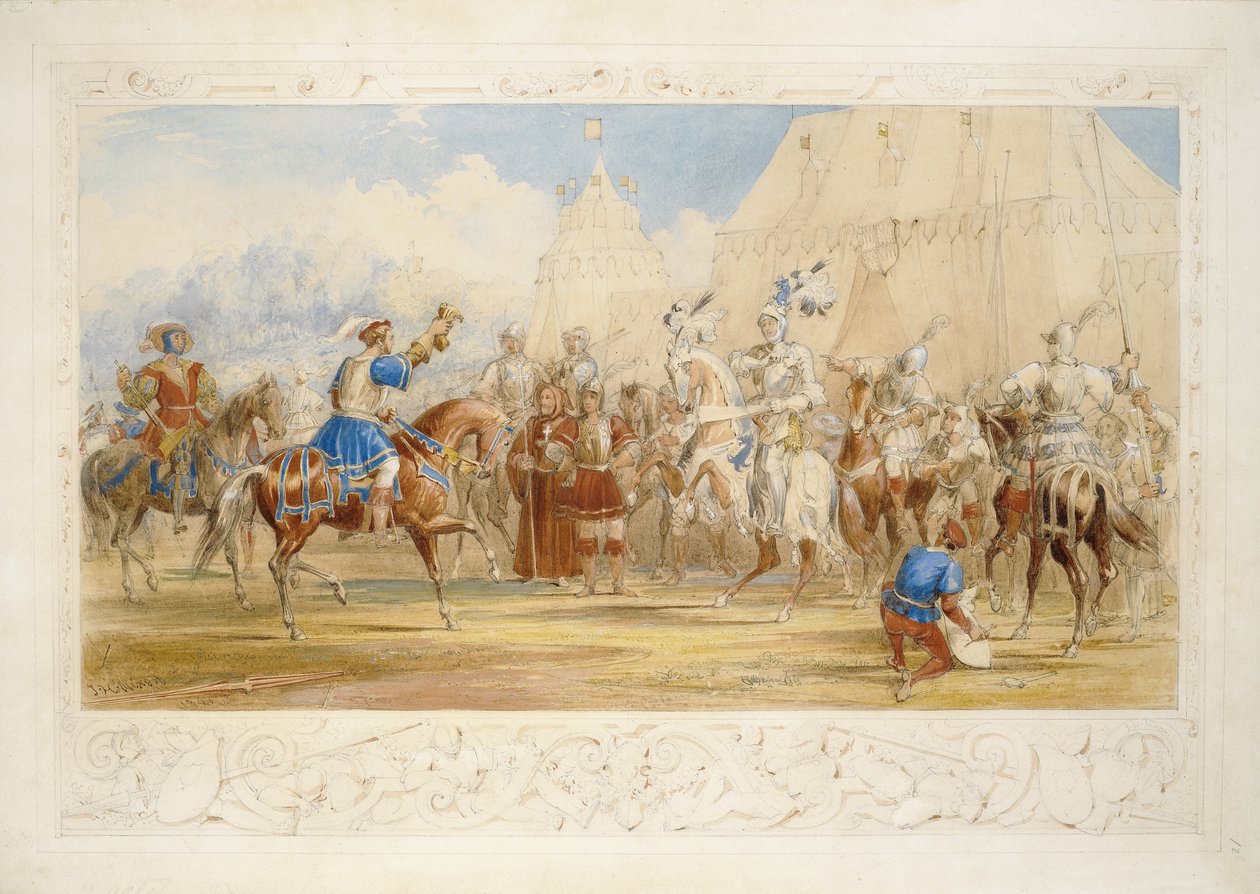 The Challenge, 1841 by James Henry Nixon
