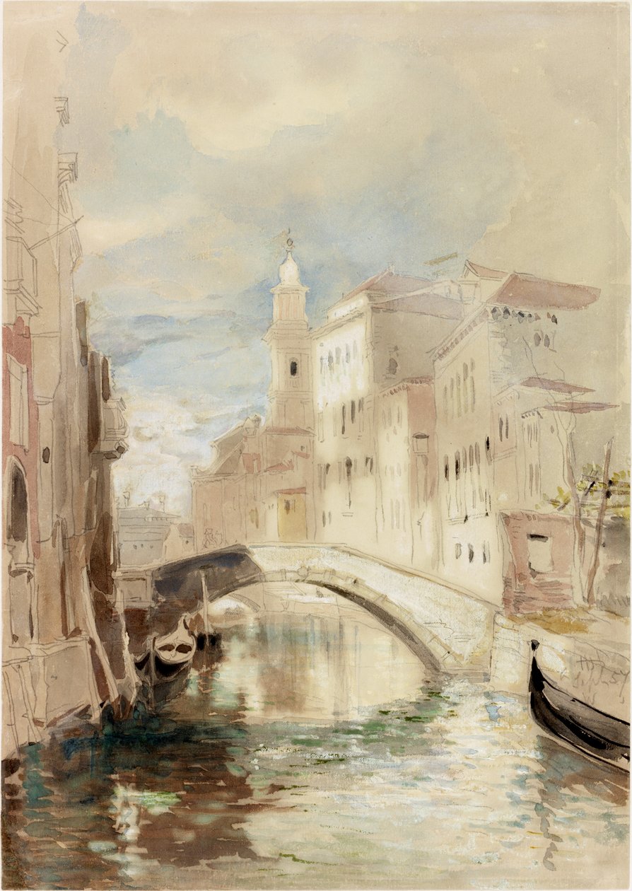 The Merchant of Venice on the Rialto Bridge by James Holland