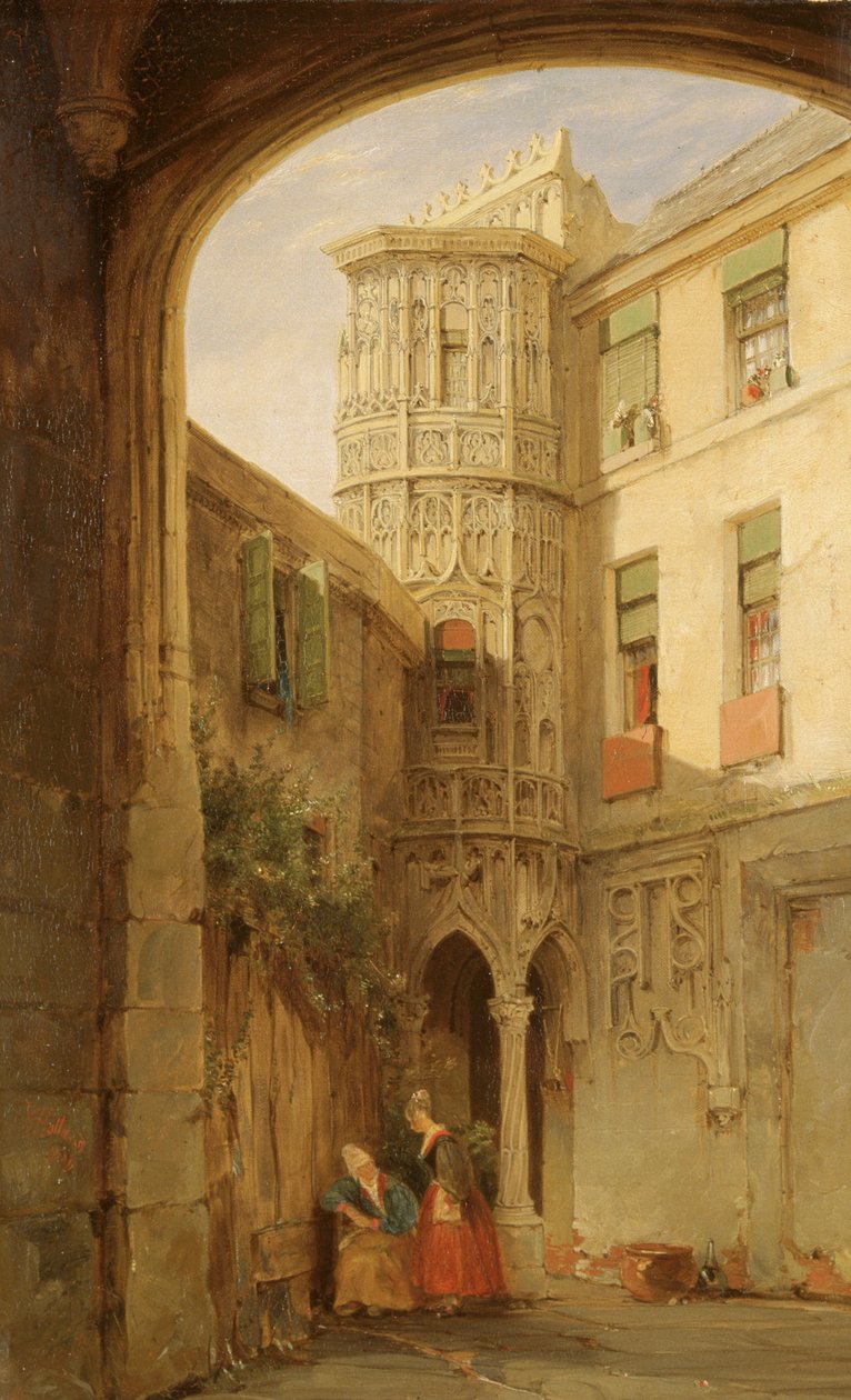 The remains of the Palace of Philippe le Bel, 1835 by James Holland