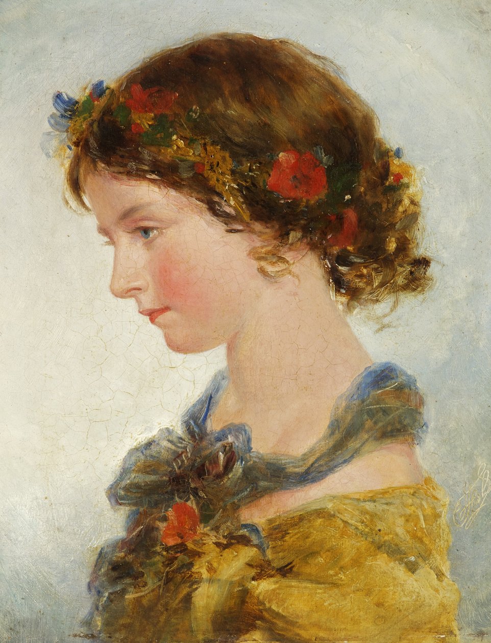 Portrait of a Young Girl by James II Fisher