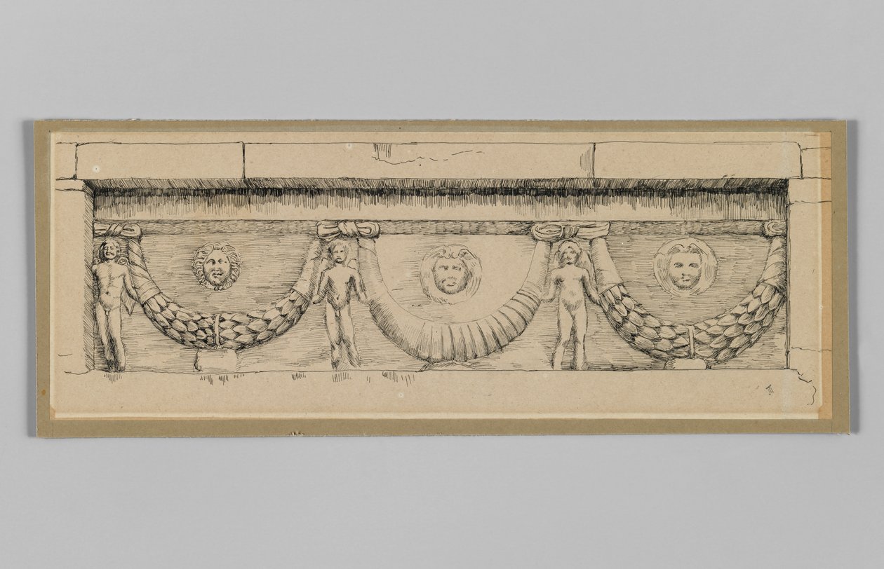 Antique Frieze at Jefra, on the Road from Nablous to Jerusalem by James Jacques Joseph Tissot