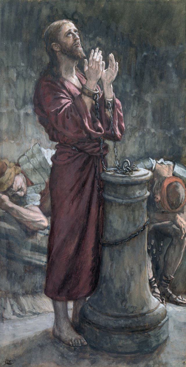 Jesus in Prison, illustration for The Life of Christ by James Jacques Joseph Tissot