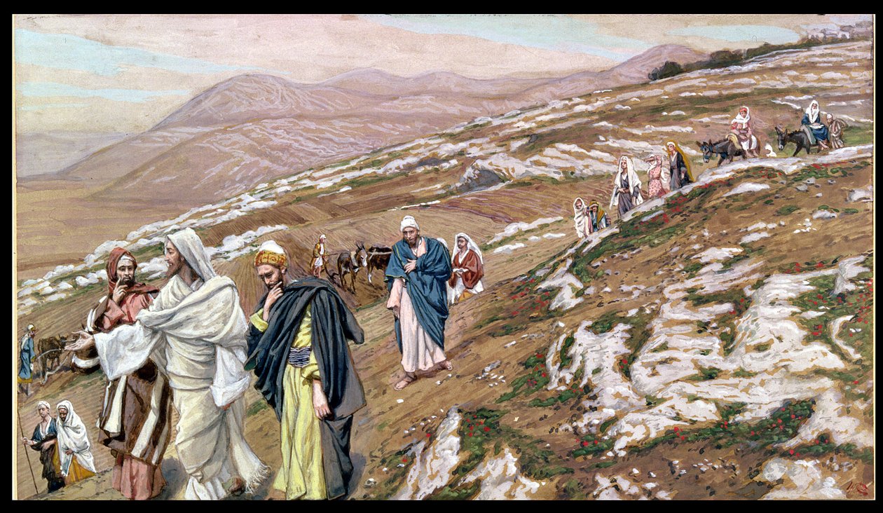 Jesus on his way to Galilee, illustration for The Life of Christ by James Jacques Joseph Tissot
