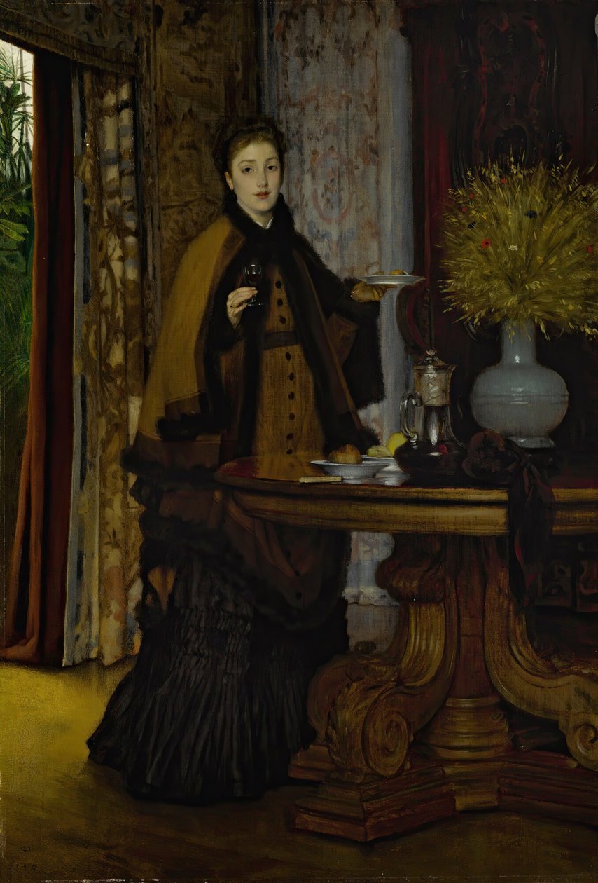 Afternoon Tea, 1869 by James Jacques Joseph Tissot