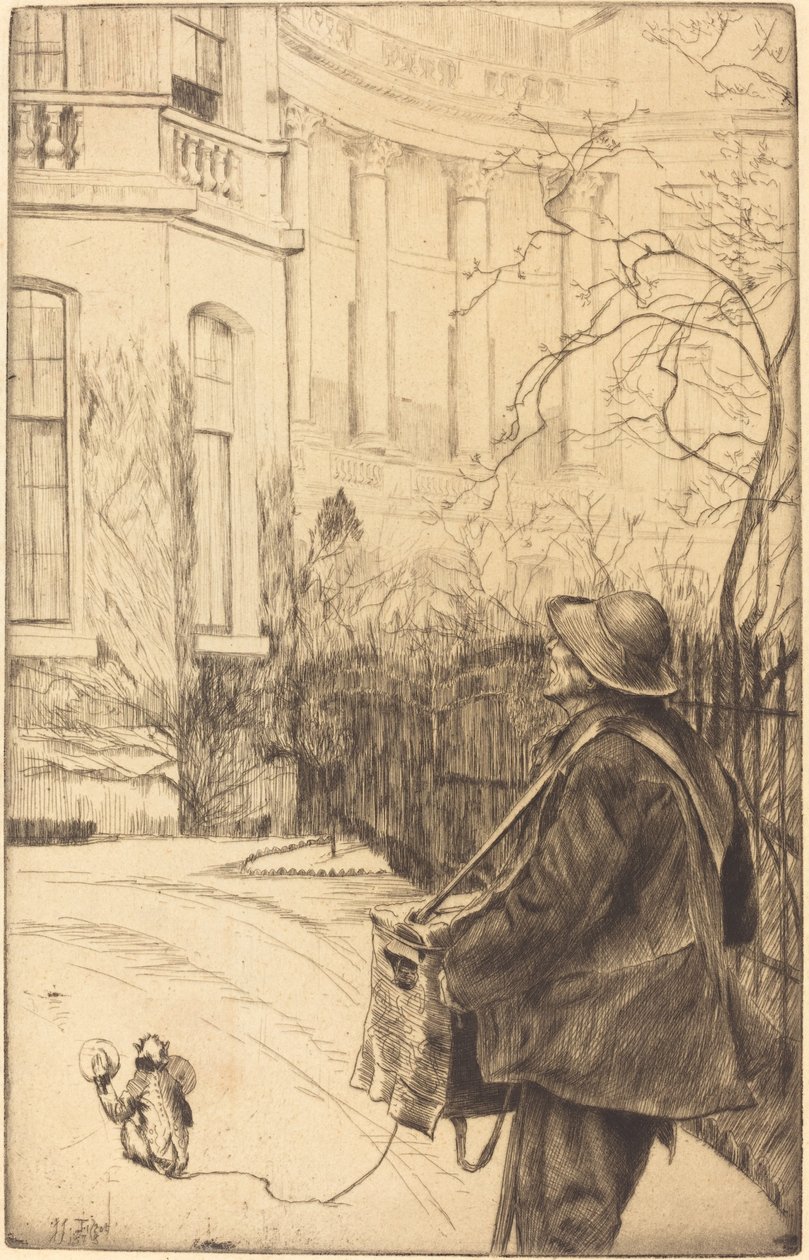 The Organ Grinder by James Jacques Joseph Tissot