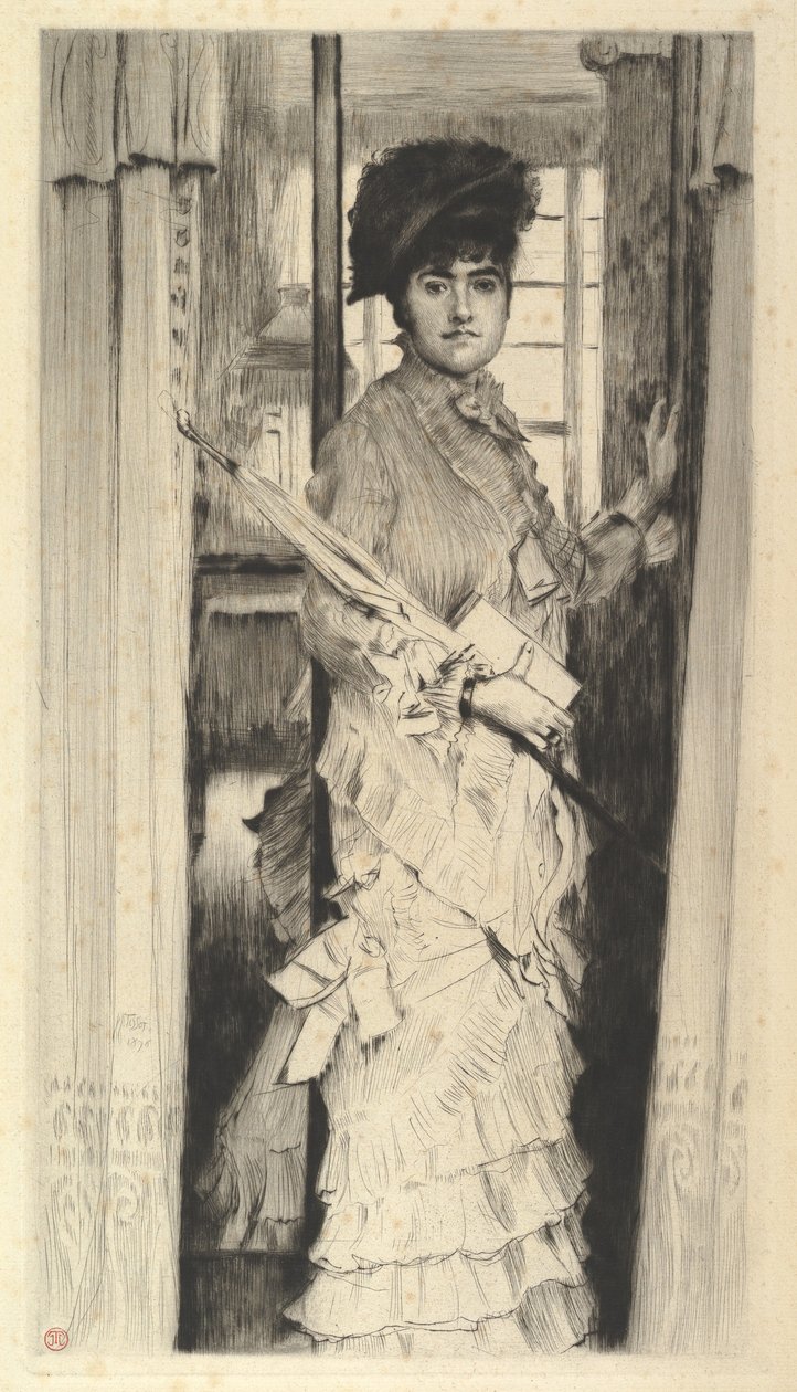 Portrait of Miss L... by James Jacques Joseph Tissot