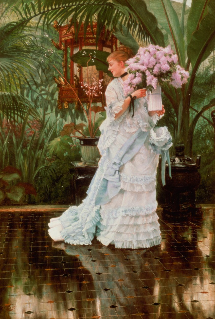 The Bunch of Lilacs by James Jacques Joseph Tissot