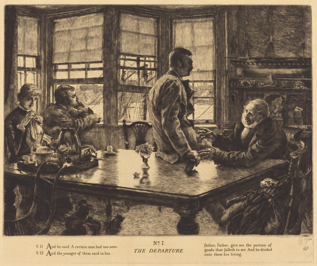 The Departure by James Jacques Joseph Tissot