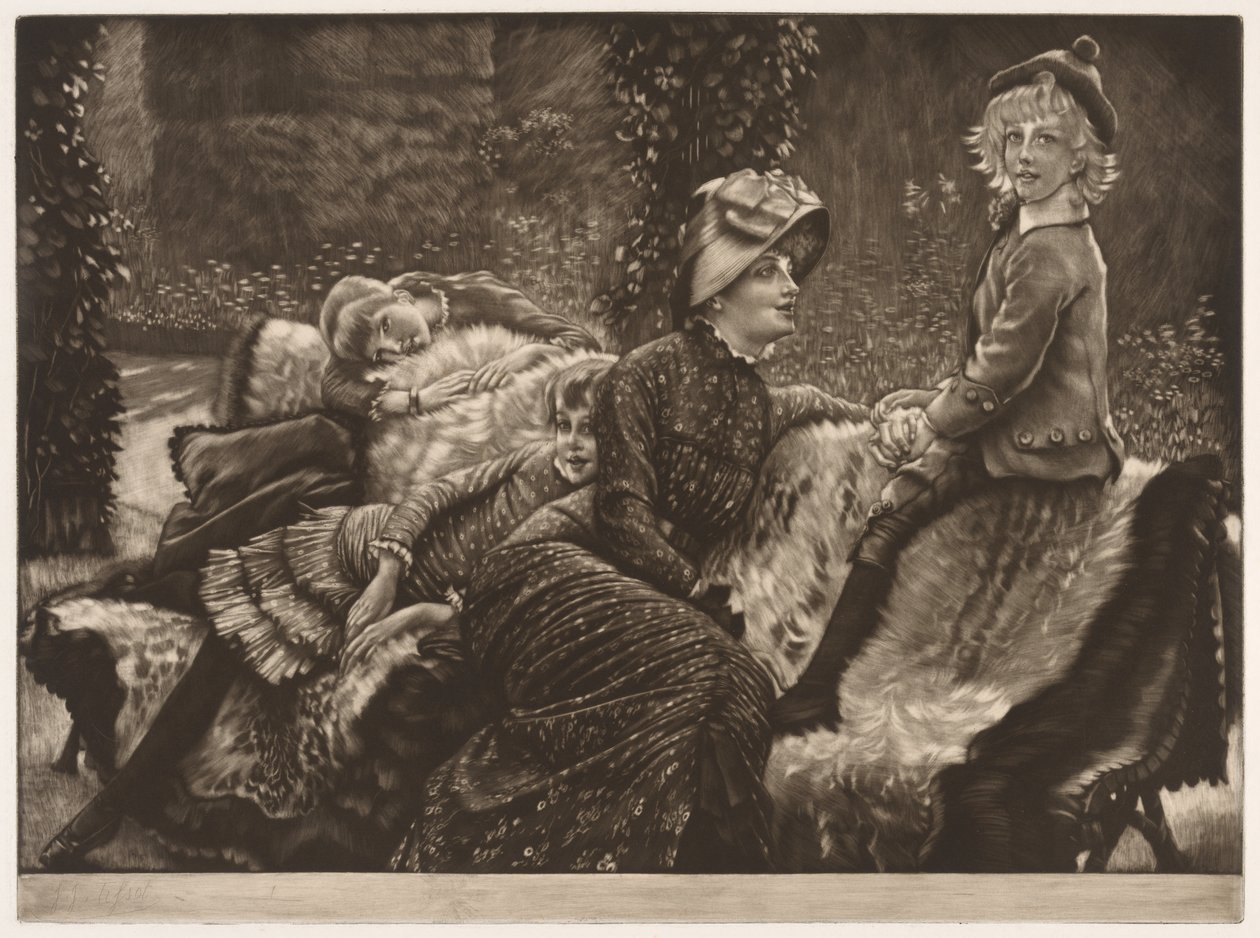 The Garden Bench by James Jacques Joseph Tissot