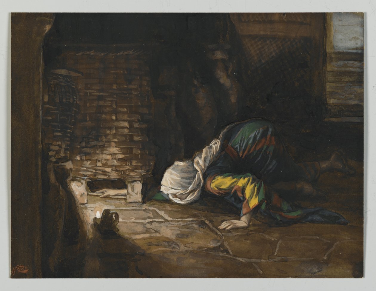 The Lost Drachma, illustration from The Life of Our Lord Jesus Christ by James Jacques Joseph Tissot