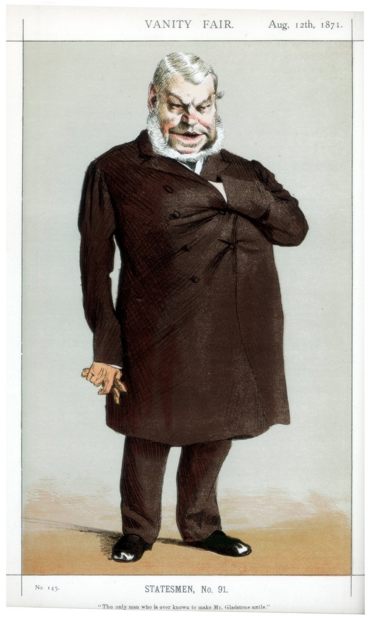 The only man who is ever known to make Mr Gladstone smile, 1871 by James Jacques Joseph Tissot