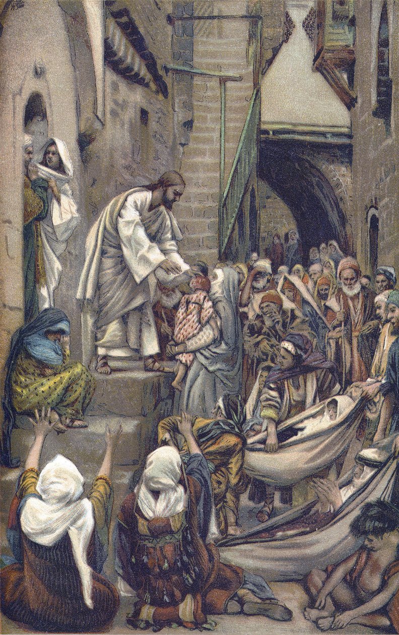 The Whole City Was Gathered at the Door by James Jacques Joseph Tissot