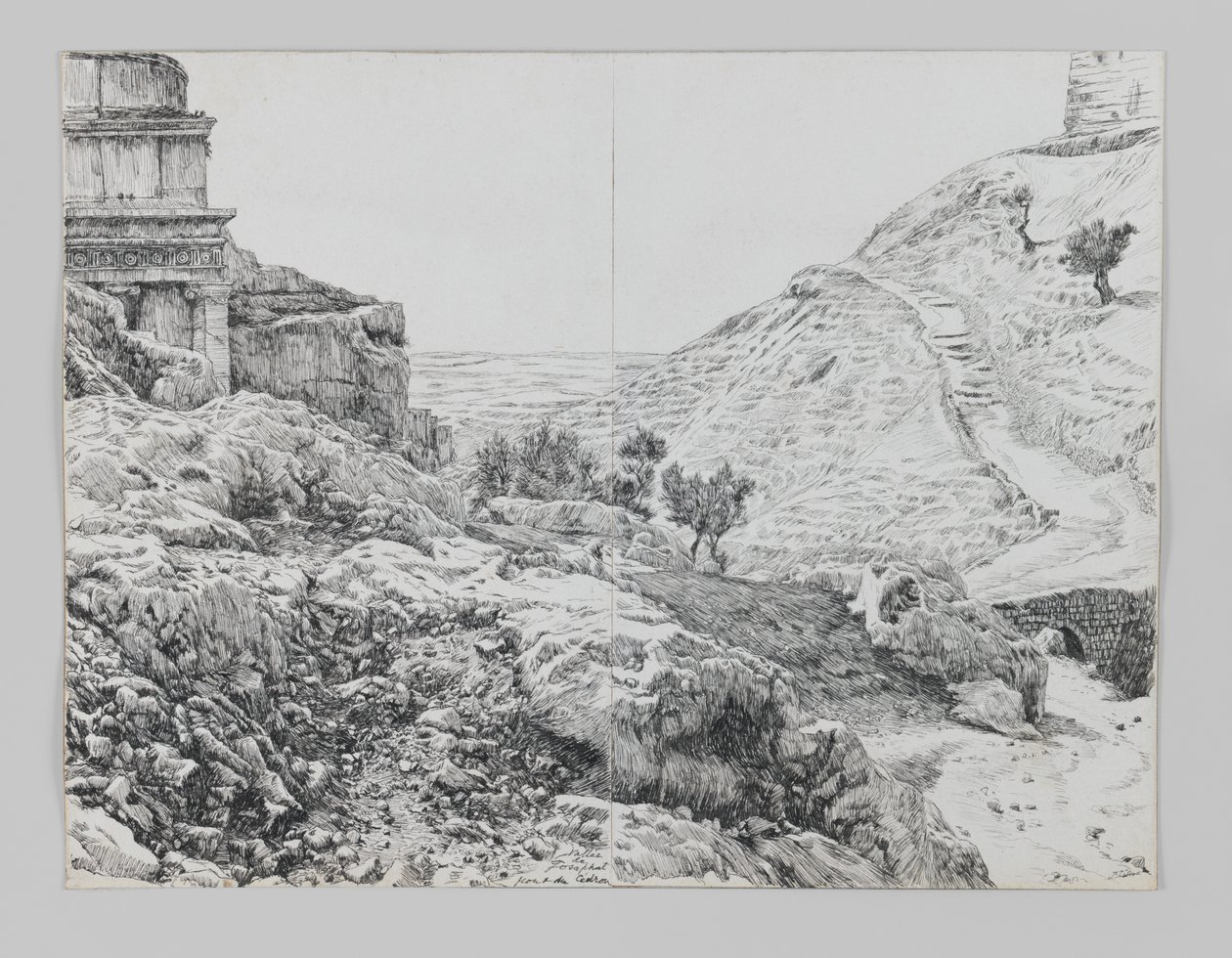 Tomb of Absalom, Valley of Jehoshaphat, illustration from The Life of Our Lord Jesus Christ by James Jacques Joseph Tissot