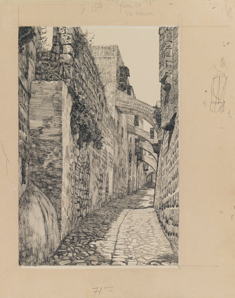 Via Dolorosa, Jerusalem, illustration from The Life of Our Lord Jesus Christ by James Jacques Joseph Tissot