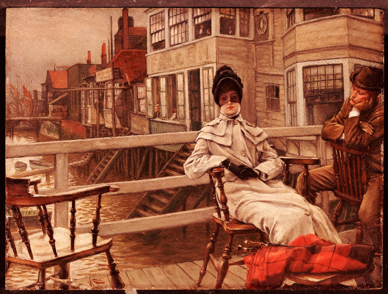 Waiting for the Boat at Greenwich by James Jacques Joseph Tissot