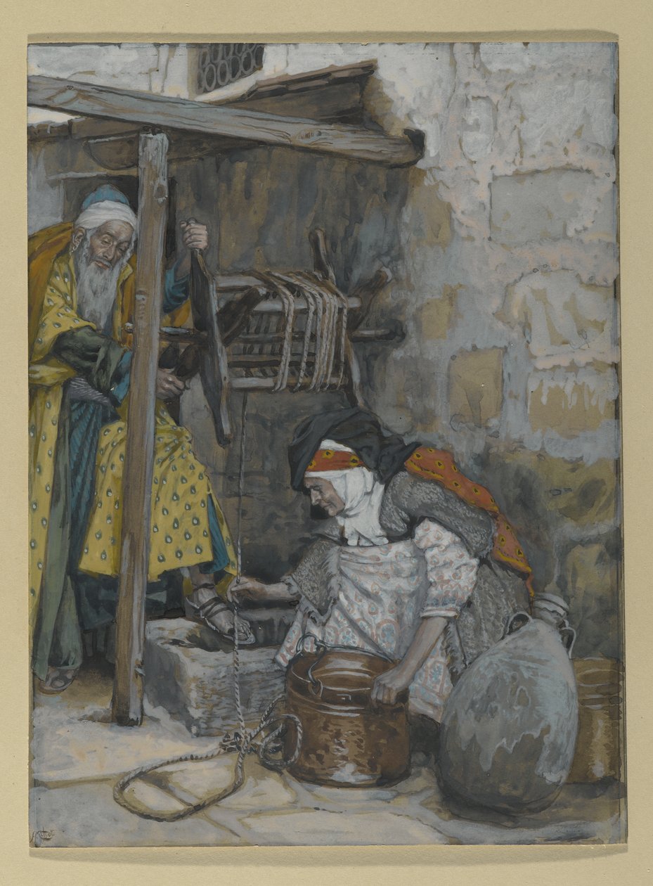 Zacharias and Elizabeth, illustration for The Life of Christ by James Jacques Joseph Tissot