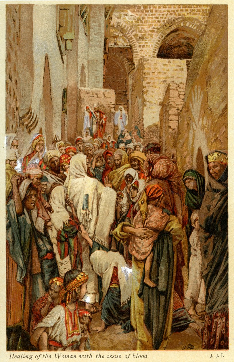 Healing of the Woman with the Issue of Blood by James Jacques Joseph after Tissot