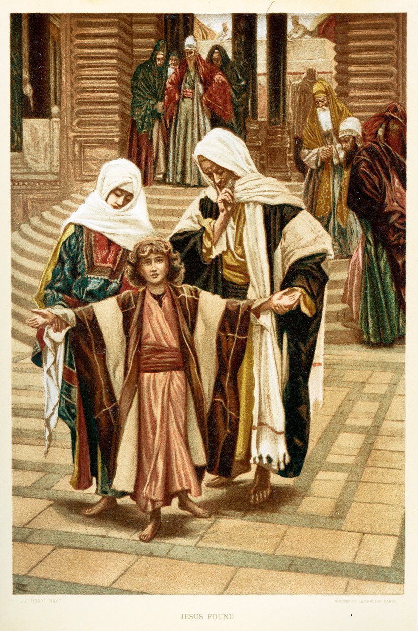 Jesus Found (St Luke, Chapter 2) by James Jacques Joseph after Tissot