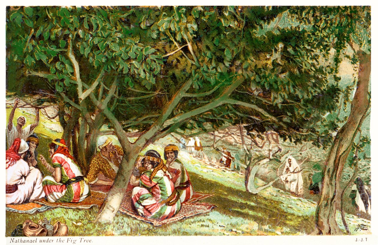 Nathanael under the Fig Tree by James Jacques Joseph after Tissot