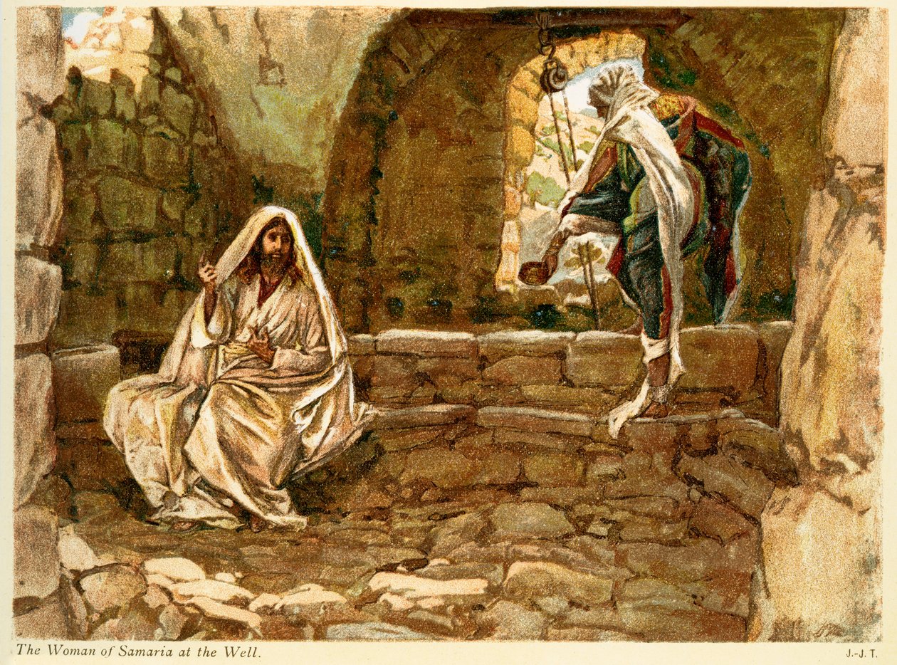 The Woman of Samaria at the Well by James Jacques Joseph after Tissot