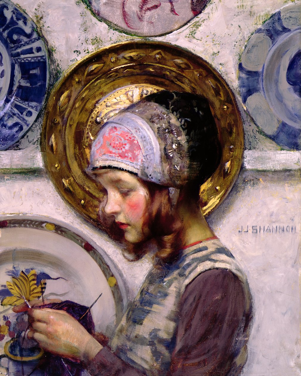 The Purple Stocking by James Jebusa Shannon