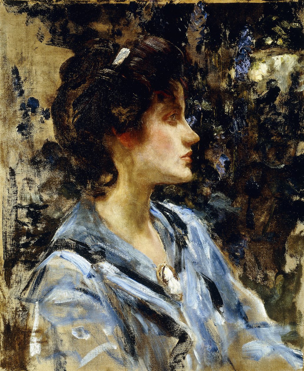 Young Woman in Blue - Miss H. Strom by James Jebusa Shannon
