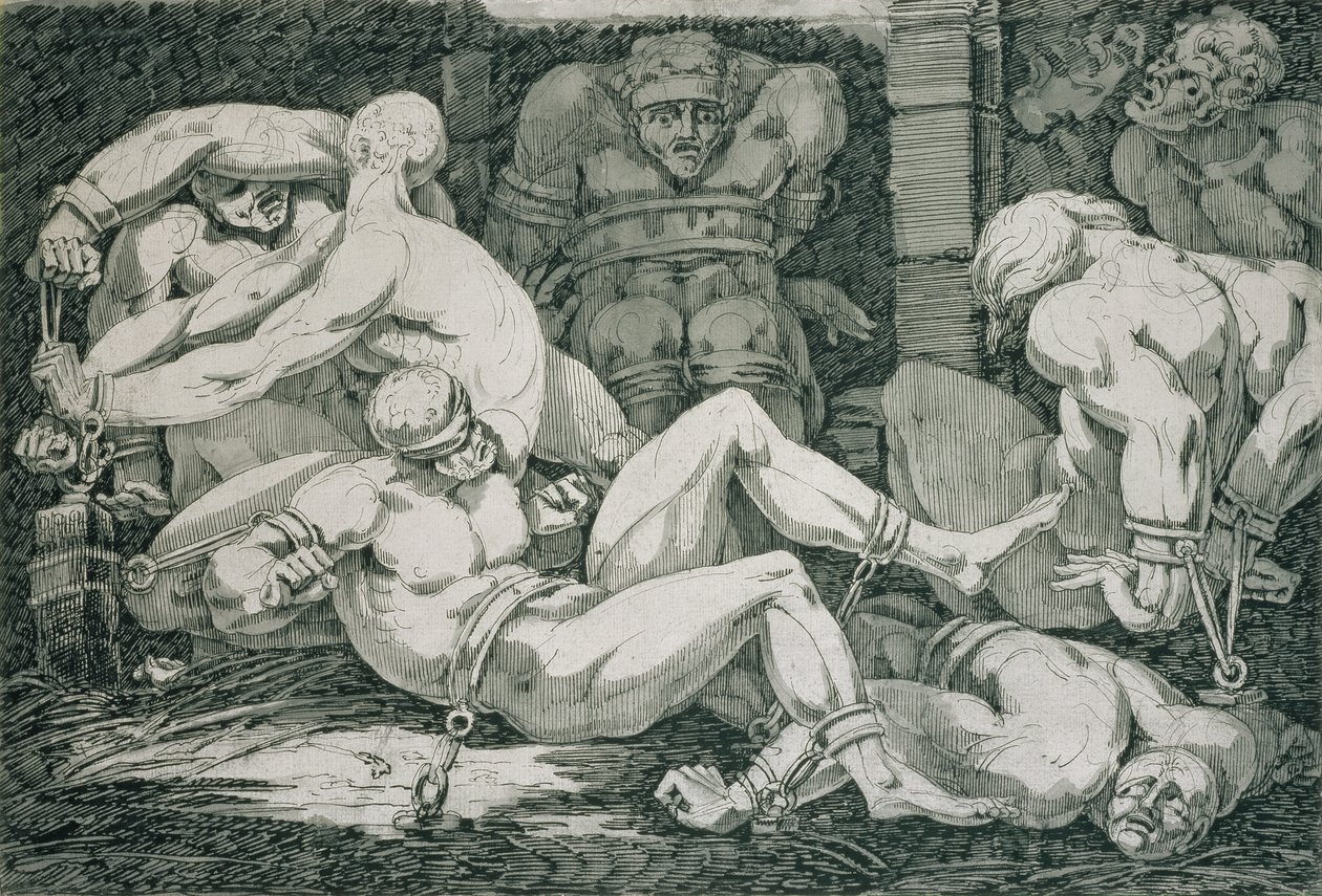 Ugolino and his Sons in the Tower of Famine, 18th century by James Jefferys