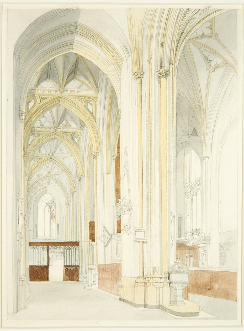 Interior of Bristol Cathedral by James Johnson