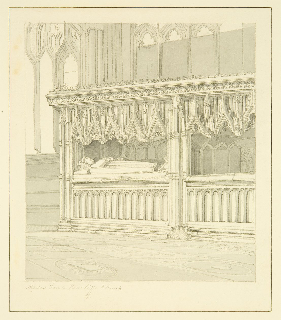 Monument to Sir Thomas Mede in St Mary Redcliffe by James Johnson