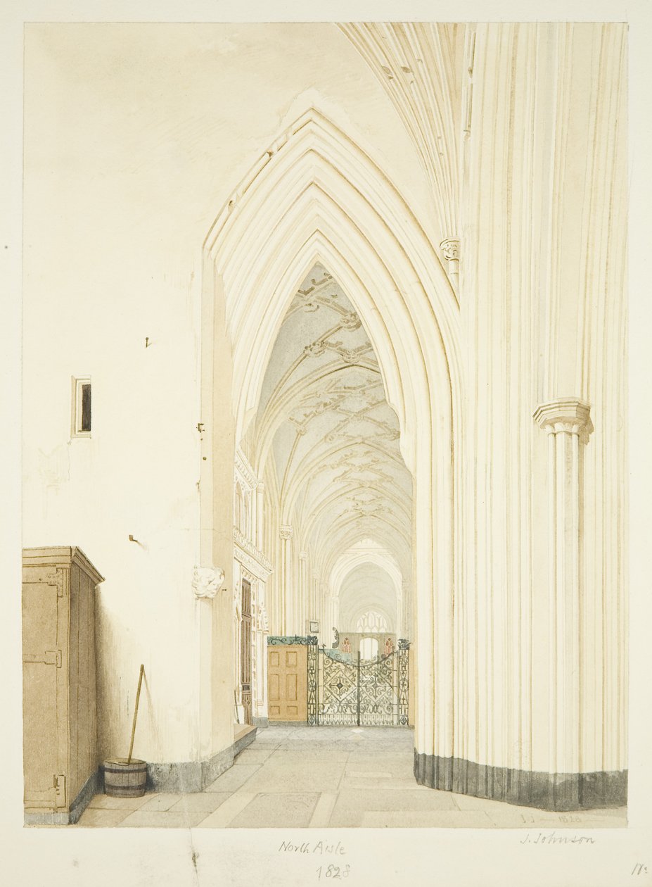 North Aisle of St Mary Redcliffe, looking East by James Johnson