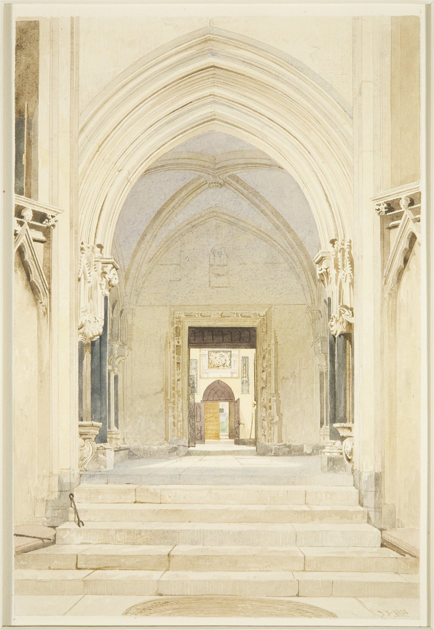 North Porch of St Mary Redcliffe, looking South by James Johnson