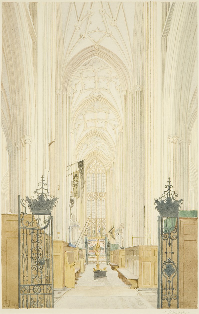 Transept of St Mary Redcliffe, looking South by James Johnson