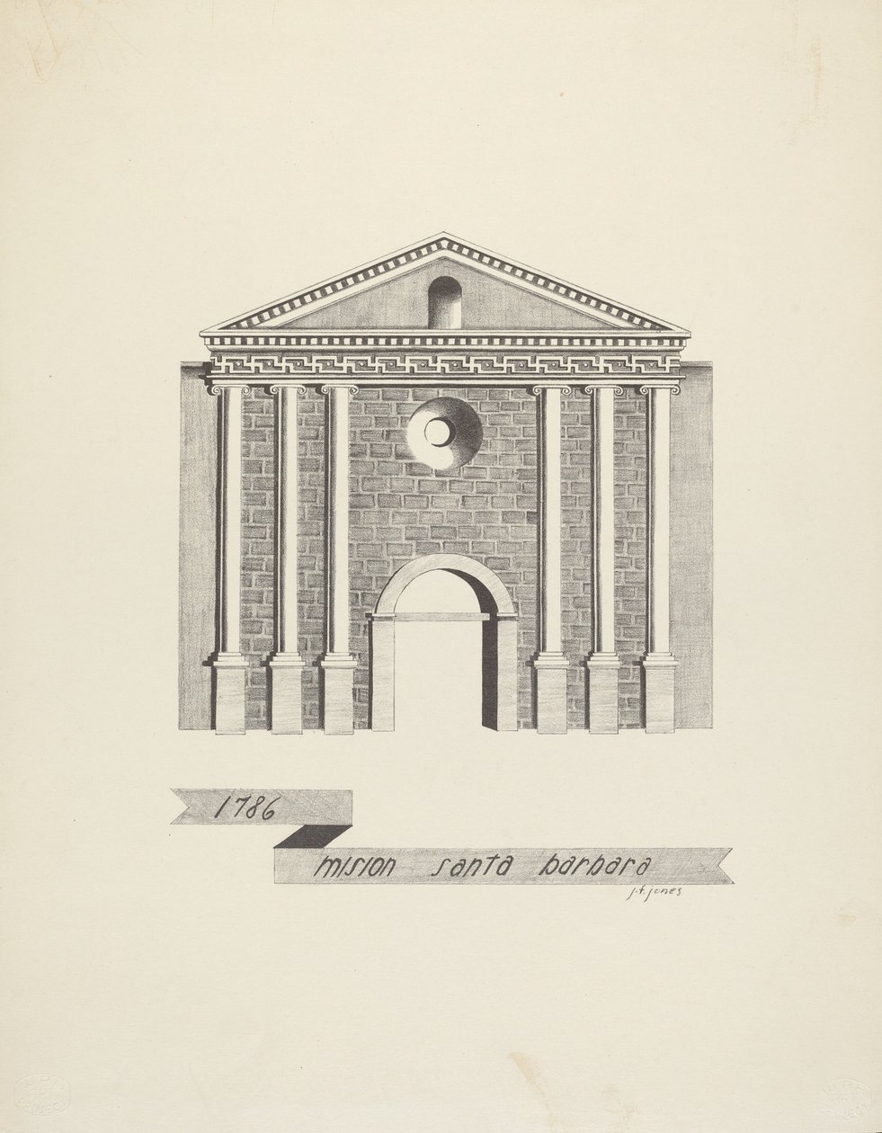 Mission Santa Barbara by James Jones