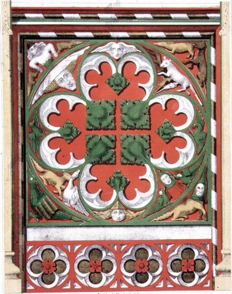 Details of a Painted Rood Screen at Dickleburgh Church, Norfolk, from 