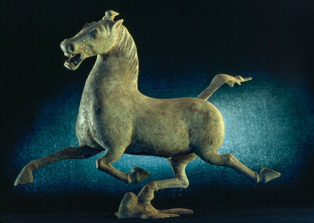 Han Dynasty famous Flying Horse of Gansu sculpture by James L Stanfield