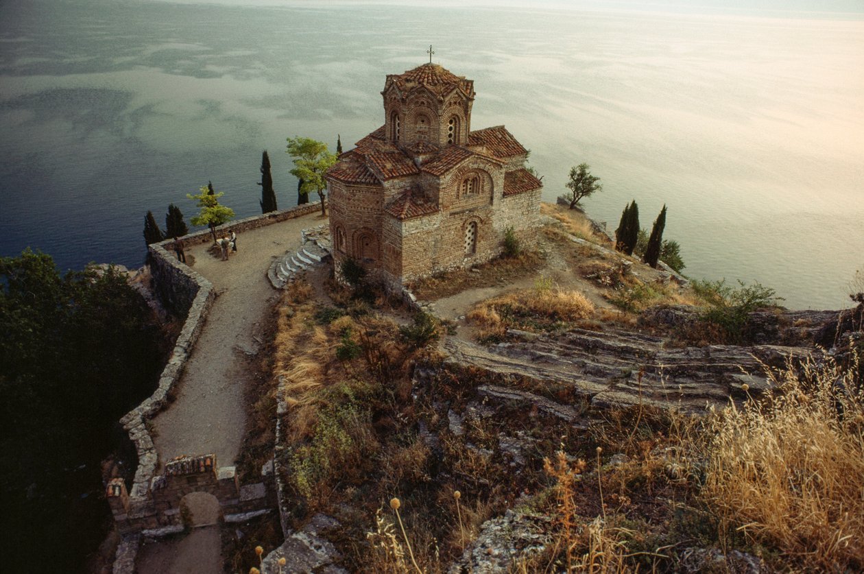 The Ohrid Region is a World Heritage Site, Church of Saint John Kaneo, Lake Ohrid, Yugoslavia by James L Stanfield
