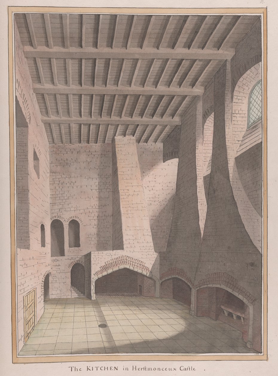 Herstmonceux Castle, East Sussex: The Kitchen by James Lambert  of Lewes