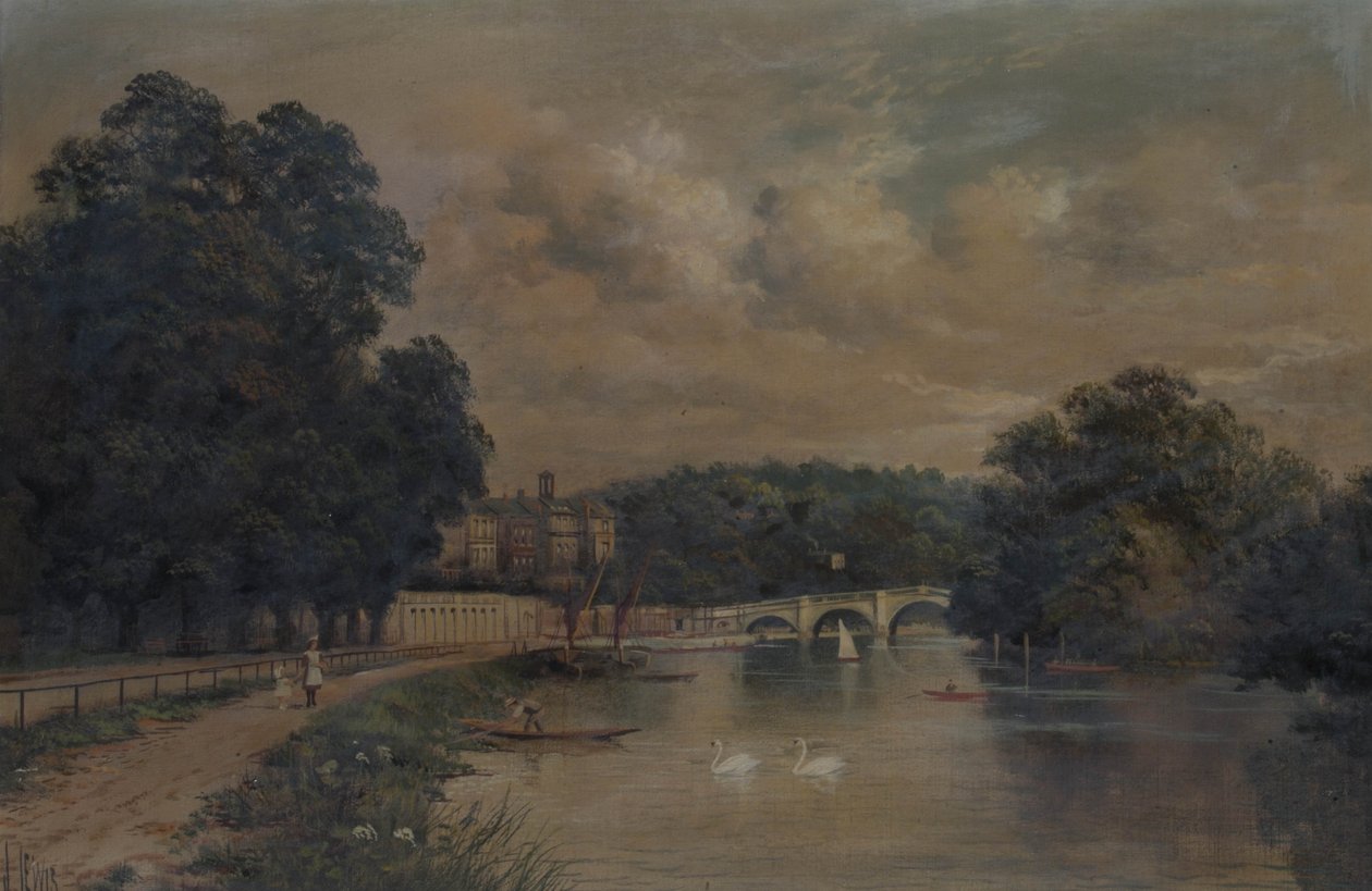 Richmond Bridge from Cholmondeley Walk by James Lewis