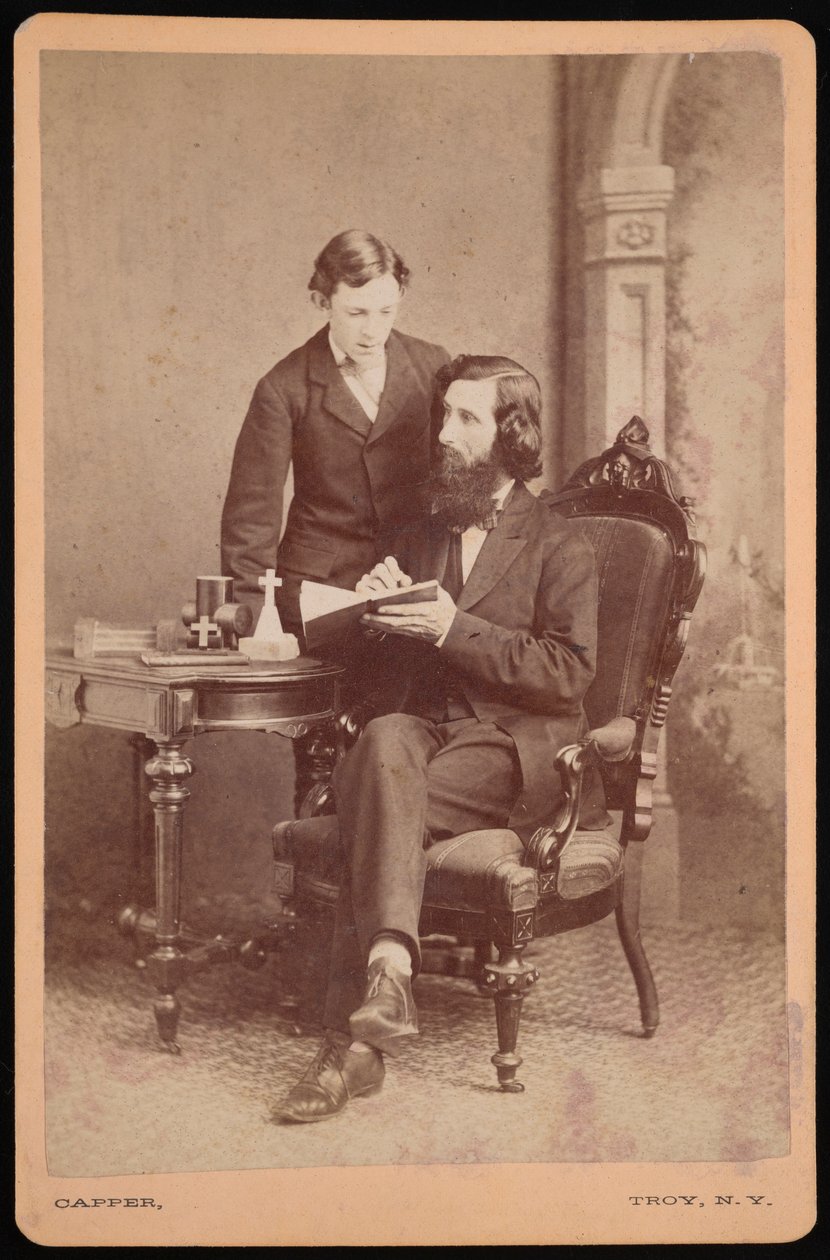 Portrait of Samuel Edward Warren 1831-1909 with Student, Before 1877 by James M Capper