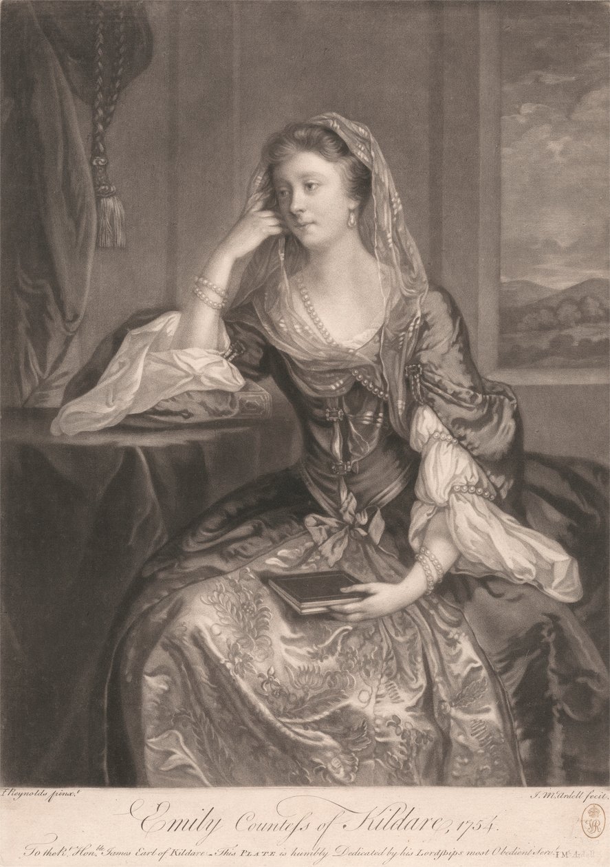 Emily Countess of Kildare by James McArdell