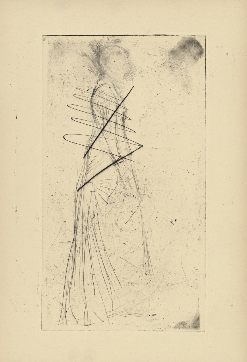 Impressions from Cancelled Plates by Whistler - Woman Standing by James Abbott McNeill Whistler