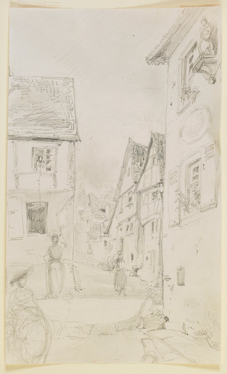 A Street Scene by James Abbott McNeill Whistler