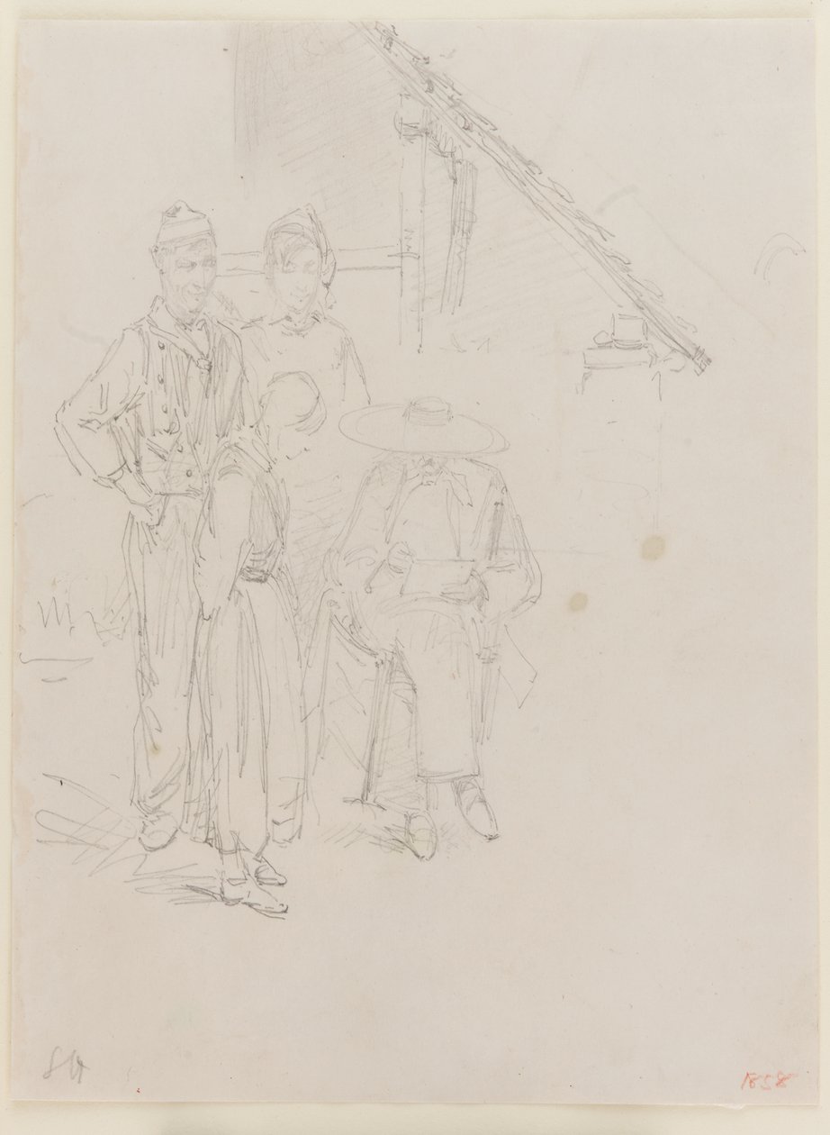 An Artist Sketching by James Abbott McNeill Whistler