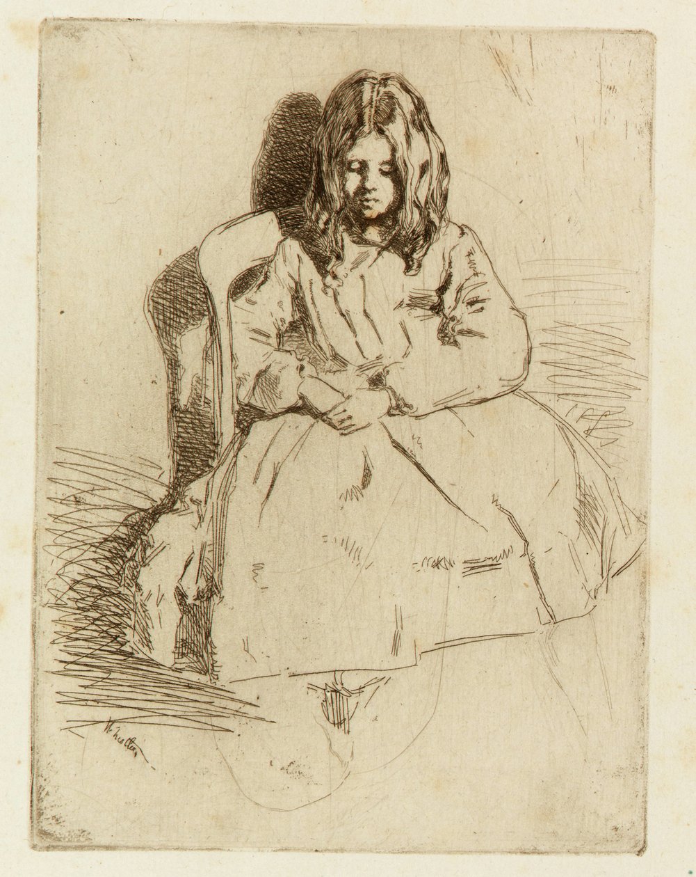 Annie, Seated by James Abbott McNeill Whistler