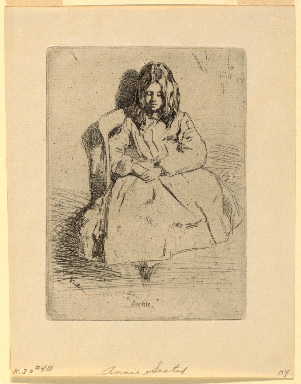 Annie, Seated by James Abbott McNeill Whistler